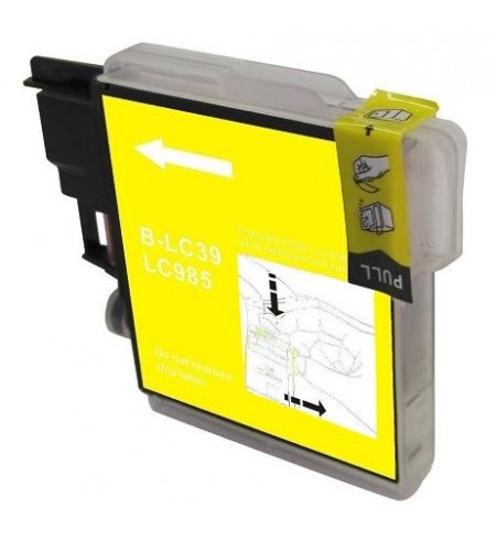 TINTEIRO COMPATÍVEL BROTHER LC985Y AMARELO