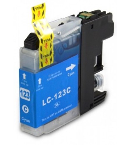 TINTEIRO COMPATÍVEL BROTHER LC123 XL AZUL (NOVA VERSÃO)