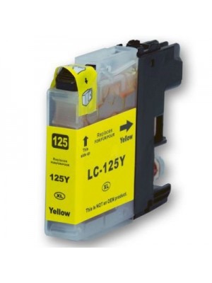 TINTEIRO COMPATIVEL BROTHER LC125XL AMARELO