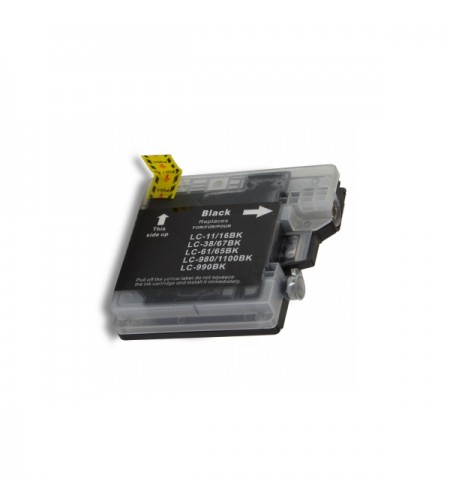 TINTEIRO COMPATÍVEL BROTHER LC980BK / 1100BK PRETO