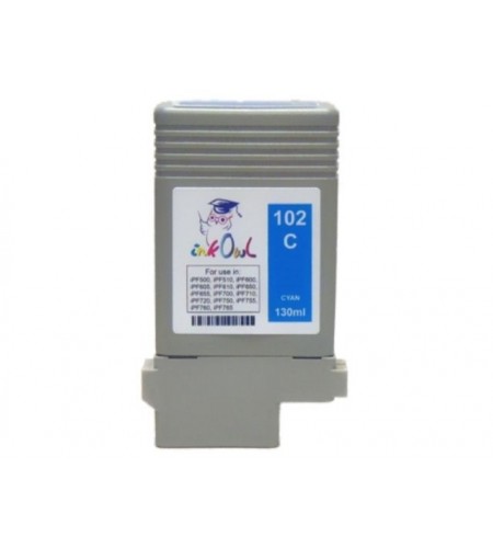 TINTEIRO COMPATÍVEL PLOTTER CANON PFI102 AZUL