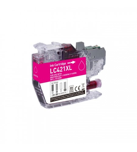 Tinteiro Brother Compatível LC421 XL Magenta
