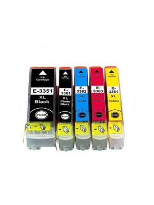 PACK 5 TINTEIROS COMPATIVEIS EPSON 33XL