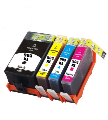 PACK DE 4 TINTEIROS COMPATÍVEIS HP HP 903XL