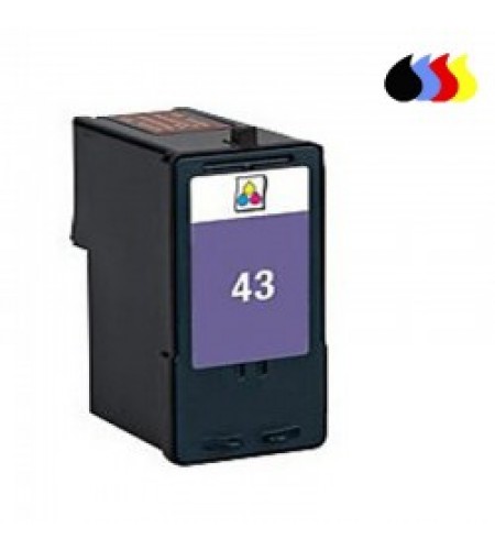 TINTEIRO COMPATÍVEL LEXMARK Nº 43 CORES