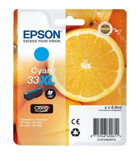 TINTEIRO ORIGINAL EPSON 33XL AZUL