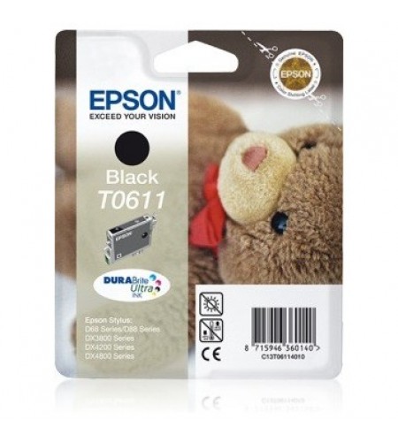 TINTEIRO ORIGINAL EPSON T0611 PRETO
