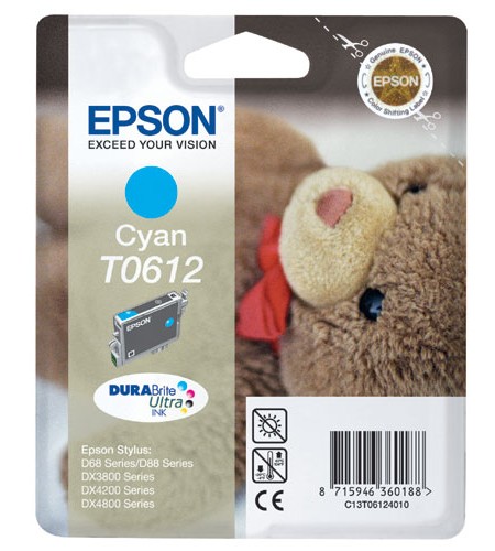 TINTEIRO ORIGINAL EPSON T0612 AZUL