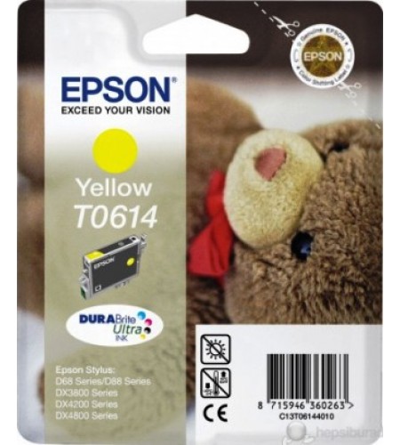 TINTEIRO ORIGINAL EPSON T0614 AMARELO