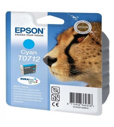 TINTEIRO ORIGINAL EPSON T0712 AZUL