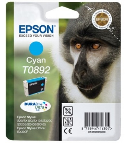 TINTEIRO ORIGINAL EPSON T0892 AZUL